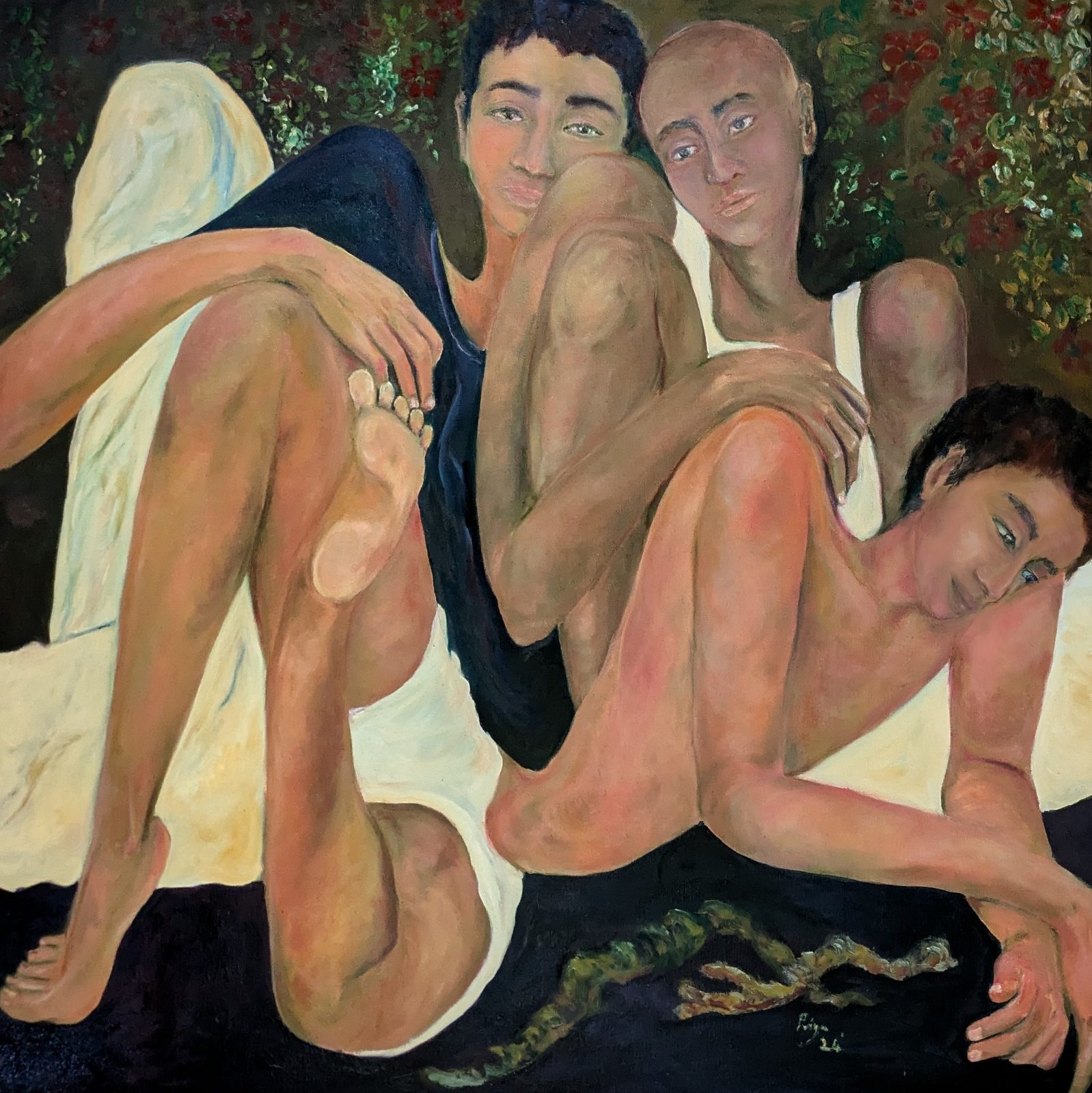 Disconnected — figures together yet apart