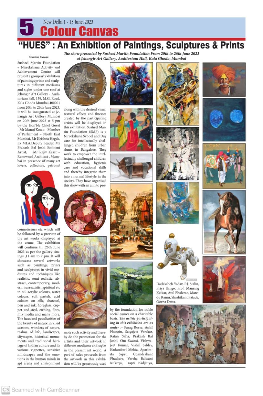Colour Canvas feature on the HUES exhibition at Jehangir Art Gallery
